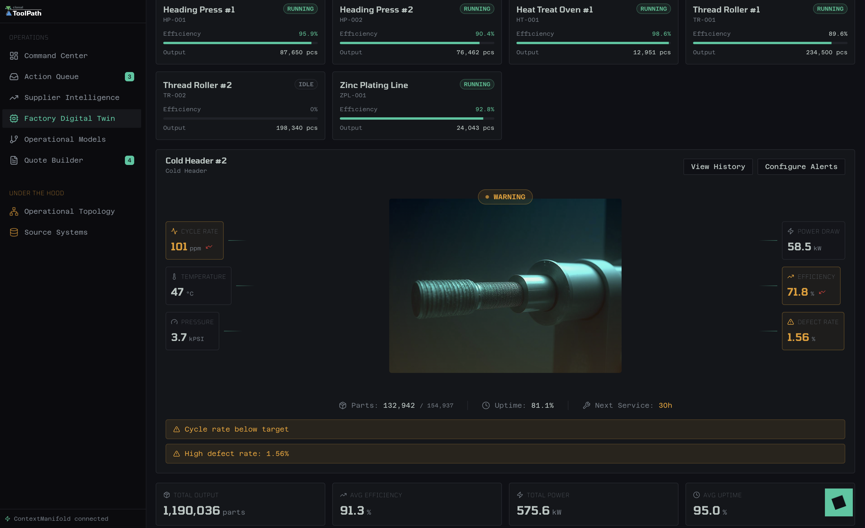 Contract Manufacturing screenshot
