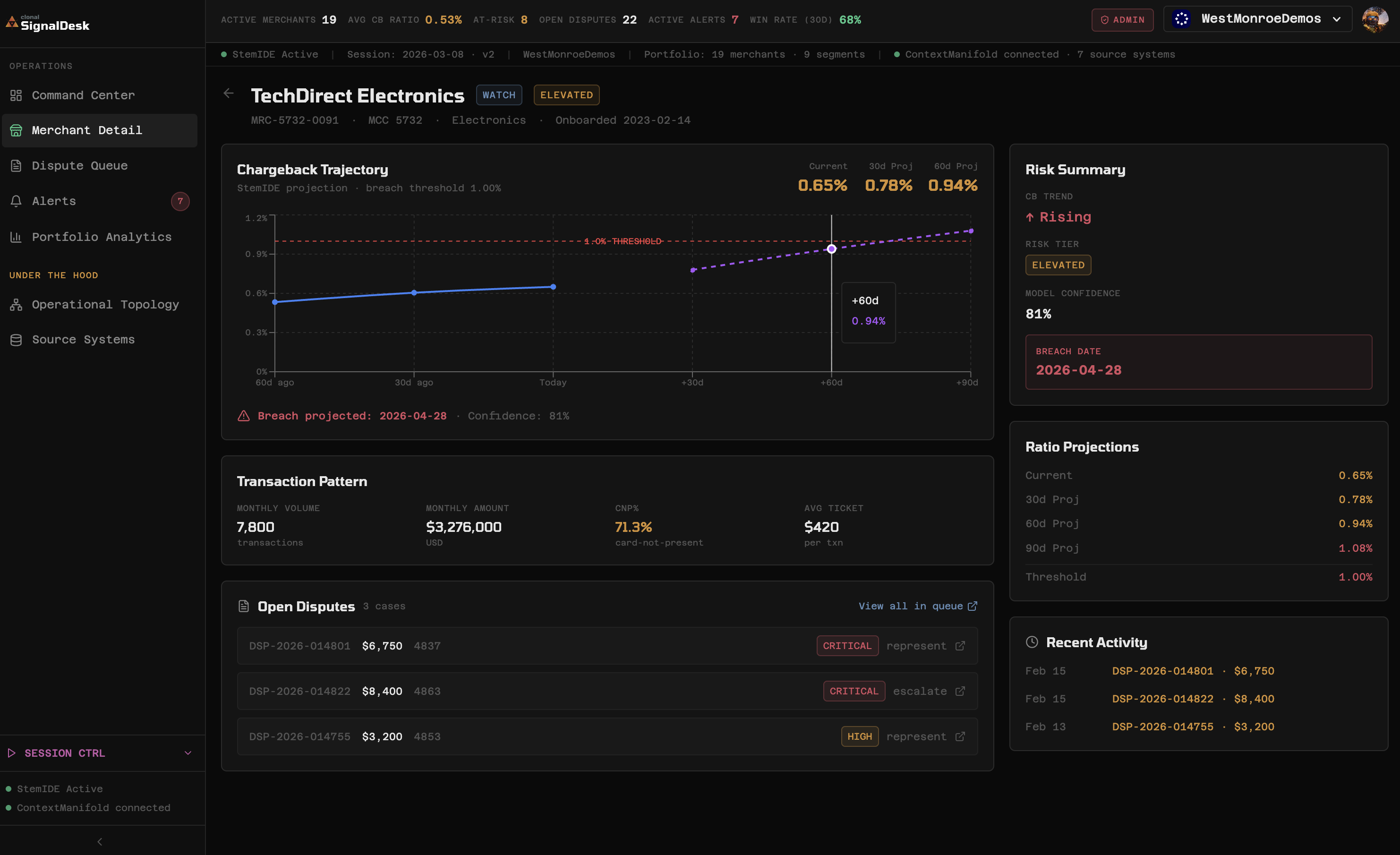 Merchant Services screenshot